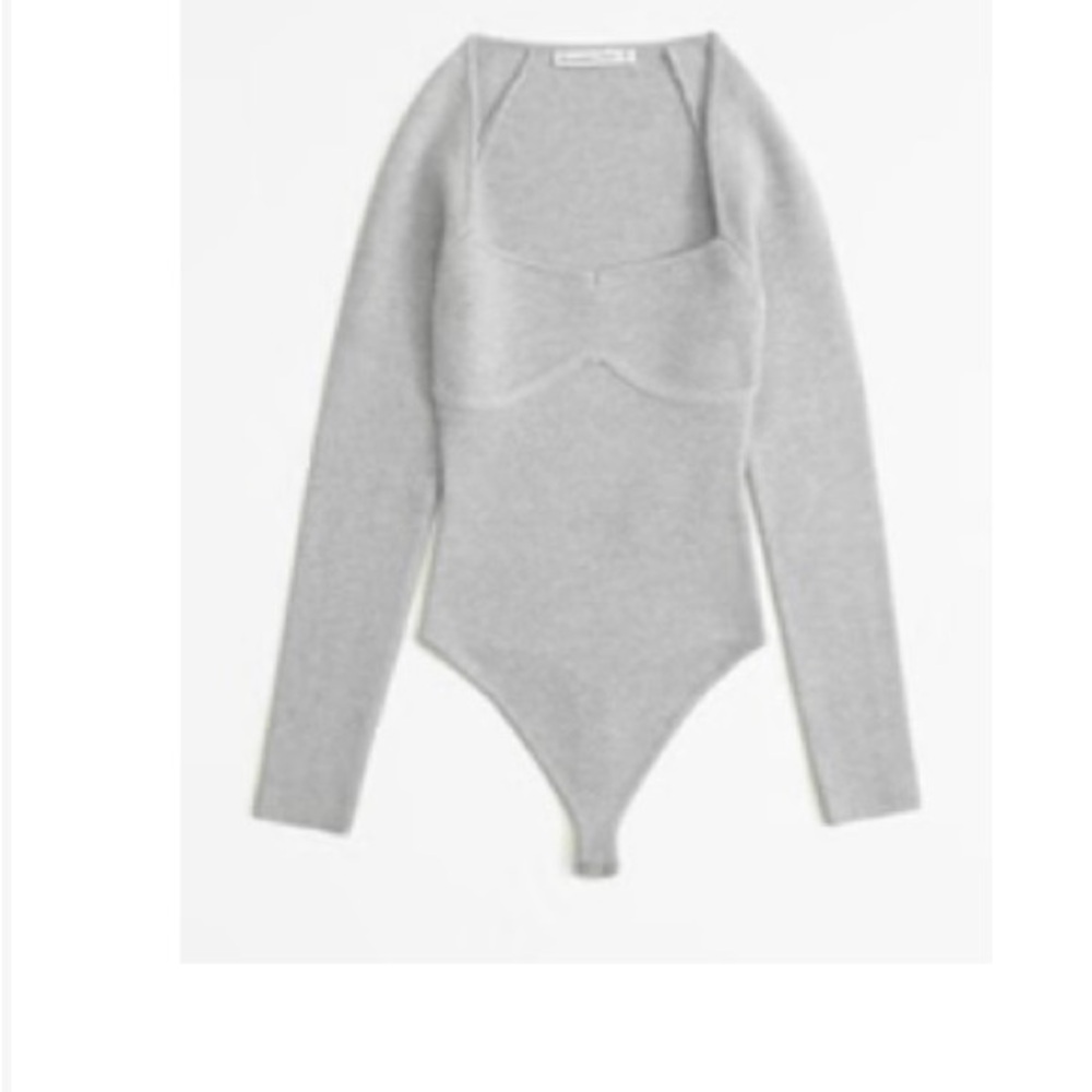 Abercrombie & Fitch, bodysuit Grey Large New with tags